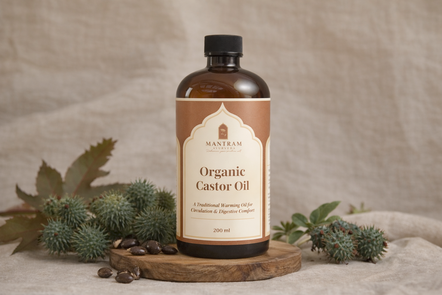 Organic Castor Oil (200 ml) – ACO/USDA Certified
