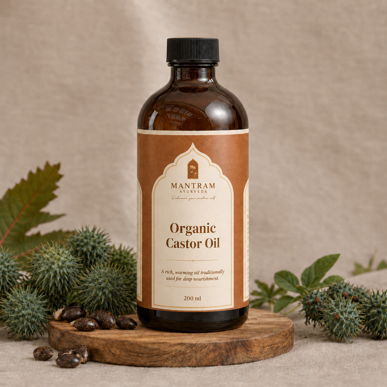 Organic Castor Oil – ACO/USDA Certified (200ml)