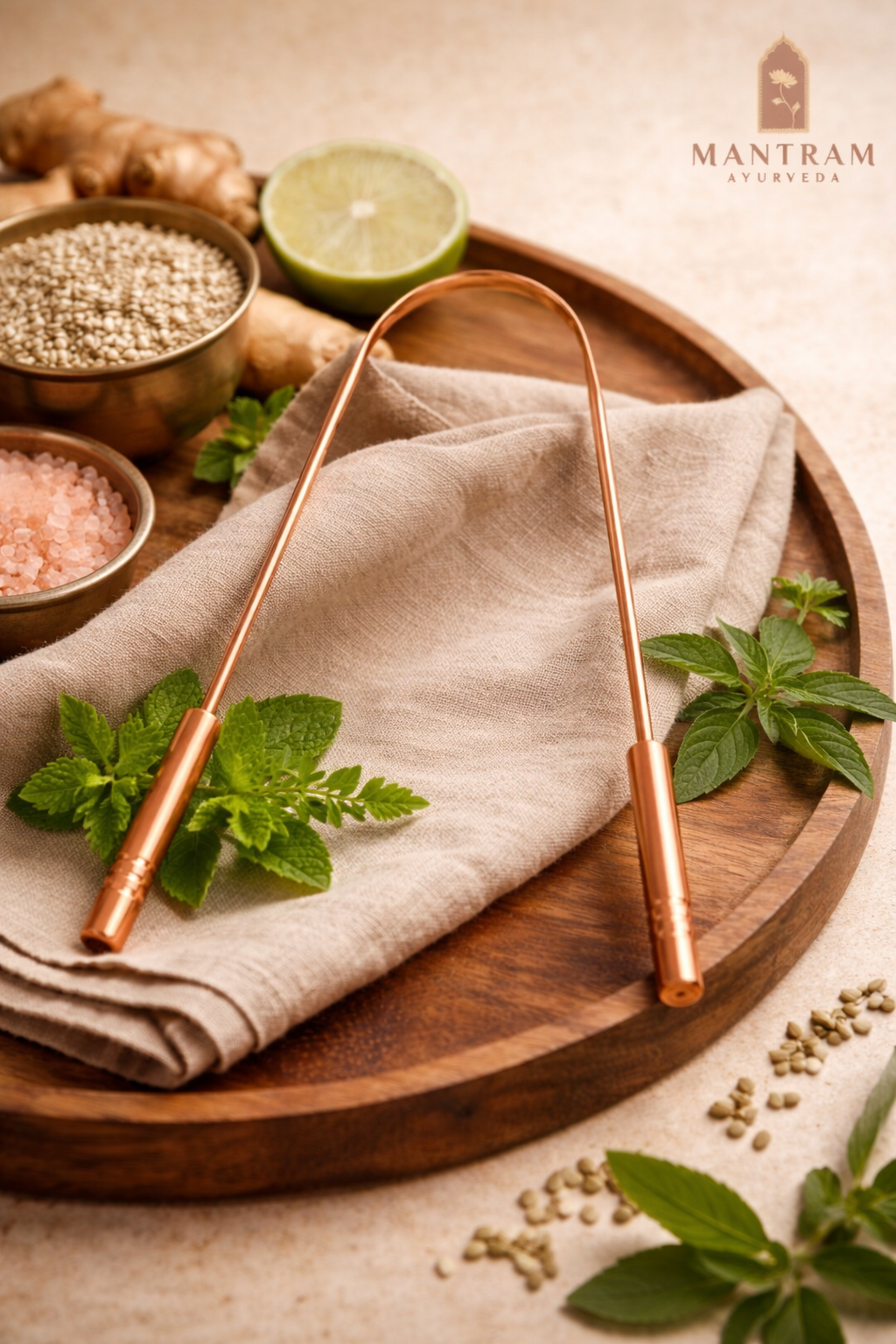 Copper Tongue Scraper